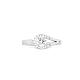 TINYSAND Sterling Silver CZ Engagement Ring TS-R138-S-75-2