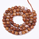 Chapelets de perles en agate naturelle craquelée G-T119-01A-06-2