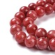 Gefärbt natürliche Jade Perlen Stränge&nbsp;G-D434-8mm-08-1-6