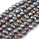 Electroplate Glass Beads Strands X-EGLA-J149-A-6mm-FR06-1