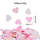 ティッシュペーパー紙吹雪  結婚式パーティーの装飾  ハート  ピンク  24x28mm  約1300個/120g DIY-WH0106-01-2