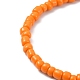 Ensemble de bracelets extensibles en perles de verre 5pcs 5 styles BJEW-TA00275-4