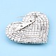 Crystal Rhinestone Heart Lapel Pin JEWB-T002-35S-3