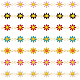 Superfindings 42 шт. 7 цвета латунные эмалевые соединители KK-FH0003-09-1
