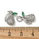 Подвески из латуни с микропаве из циркония KK-R210-18P-3