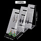 3pcs Acrylic Jewelry Display Stand L-Shape Earrings Holder Organizer Jewelry Clear Watch Rack Single Watch Display Holder Showcase for Bracelet Necklace Display Home Decor ODIS-WH0029-11A-2