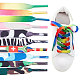 Gorgecraft 10 пара шнурков с краской для обуви AJEW-GF0003-57-1