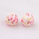 Spray Painted Resin Beads GLAA-F049-A05-2