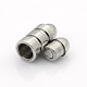 304 Stainless Steel Glazed Surface Magnetic Clasps Fit 2.5mm Cords STAS-O042-A-02-1