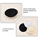 3 pièces 3 couleurs polyester ovale pilulier hôtesse fascinateur chapeau base pour chapellerie AJEW-FG0002-75-4