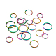 Yilisi 18 шт. 3 стиля ионного покрытия (ip) цвета радуги 304 разрезных кольца для ключей из нержавеющей стали FIND-YS0001-13-2