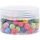 PandaHall 100 pcs Clay Disc Ball Beads RB-PH0008-12-2