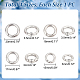 Unicraftale 4 pz 4 dimensioni 15/17/18/20mm anelli per porta a molla 304 anelli in acciaio inossidabile o anelli anello portachiavi ganci rotondi a scatto anelli a molla in metallo per fare gioielli fibbia portachiavi STAS-UN0007-24P-3