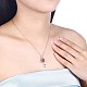 Модное ожерелье стерлингового серебра 925 стерлингового серебра NJEW-BB30754-A-3