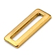 304ステンレス鋼フレームコネクター  長方形  ゴールドカラー  20x8x1.5mm  内径：16x3mm STAS-L270-06G-3