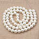 Hebras de perlas de imitación de plástico ecológico MACR-S285-4mm-05-2