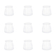 Benecreatガラス瓶ビーズ容器  プラスチックストッパー付き  透明  6.85x6.8cm  容量：100ml（3.38液量オンス）  10個/箱 AJEW-BC0001-26-1