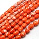 Brins de perles en baril de magnésite naturelle TURQ-L003-02-1