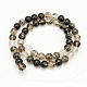 Pastèque noire perles de verre en pierre brins G-G152-8mm-4-2