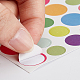 Craspire mignon papier couleur arc-en-ciel stickers DIY-CP0004-07-4