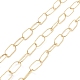 Brass Textured Oval Link Chains CHC-M025-26A-G-1
