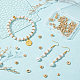 Benecreat 100 pièces 10 style véritables perles plaquées or 14 carats FIND-BC0003-82-5