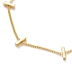 Brass Twisted Chain Curb Chain Bracelets BJEW-JB05499-2