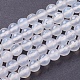 Natürlichen weißen Achat Perlen Stränge G-G542-6mm-20-1
