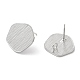Accessoires de clous d'oreilles en laiton KK-E057-02P-2