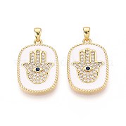 Латунные микро проложить кубического циркония подвески KK-N277-06G
