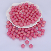 Круглые силиконовые фокусные бусины SI-JX0046A-65