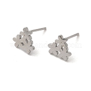 Серьги-гвоздики из нержавеющей стали 304 EJEW-P244-01P