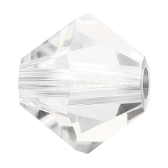 Preciosa® Kristallperlen, tschechischer Kristall, Doppelkegel (451 69 302 Rondell), 00030 Kristall, 6 mm, Bohrung: 1 mm