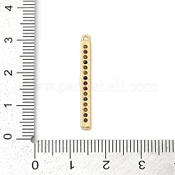 Messing Mikro ebnen Zirkonia Anhänger&nbsp;KK-G526-10G