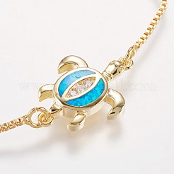 Verstellbare Messing-Bolo-Armbänder&nbsp;BJEW-I240-01G-02
