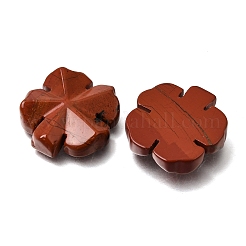 Decorazione a forma di trifoglio intagliato in diaspro rosso naturale.&nbsp;GG-CBA6D08-D02