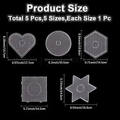 5 pièce 5 styles d'accessoires en acrylique&nbsp;AJEW-CN0004-68