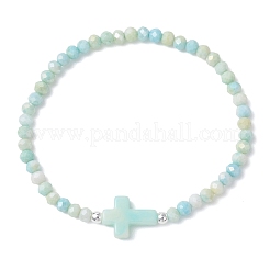Armbänder aus Glas- und Acryl-Imitationsedelsteinperlen&nbsp;BJEW-JB13063