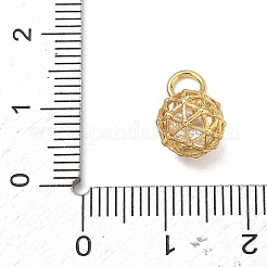 Latón micro pavimenta claro cubic zirconia encantos&nbsp;CU-CBABB5B-10G