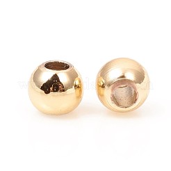 Perline in ottone massiccio&nbsp;KK-WH0034-02B-G