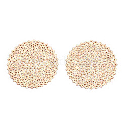 Cremagliera pendenti in filigrana d'ottone placcatura&nbsp;KKC-T001-64KC