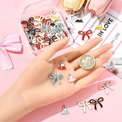 40pcs 10 styles de pendentifs en émail en alliage&nbsp;ENAM-YW0005-63