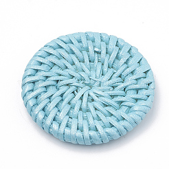 Spruzzo fatto a mano canna dipinta / perle intrecciate in rattan&nbsp;WOVE-N007-02C