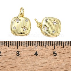 Messing micro pave klar zirkonia charme&nbsp;KK-D229-03G