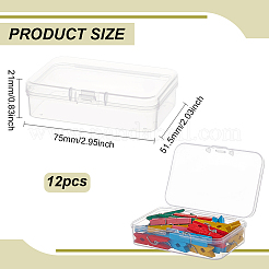 Conteneurs de perles en plastique pp&nbsp;CON-WH0104-01A