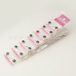 Edelstahl magnetische Ohrstecker mit Strass&nbsp;EJEW-I054A-06
