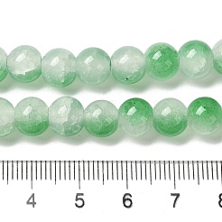 Perles de verre imitation jade à craqueler&nbsp;DGLA-T003-8mm-M