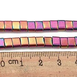 Chapelets de perles en hématite synthétique électrolytique sans magnétiques&nbsp;G-C106-B02-01B