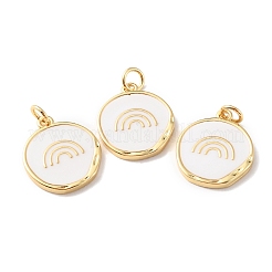 Pendenti in ottone placcato a cremagliera con anello di salto&nbsp;KK-F852-24G