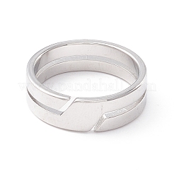Anlaufgeschützter Fingerring aus 304 Edelstahl&nbsp;LS-RJEW-Z013-01P
